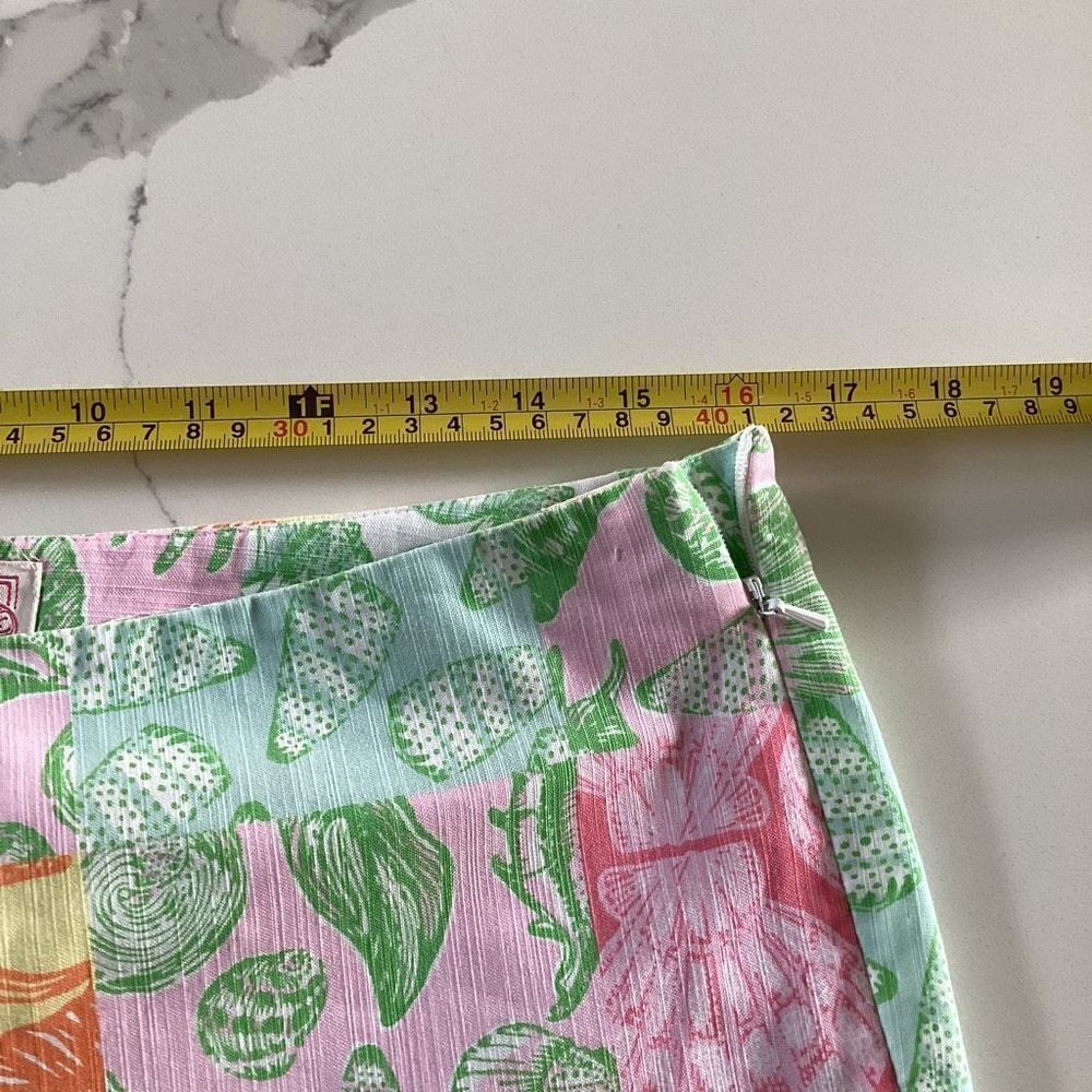 Lilly Pulitzer Originals Resort Fit Capri Sz 8 Seashells Beach Summer - Picture 5 of 10